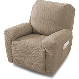 NORTHERN BROTHERS Recliner Chair Covers, Stretch Recliner Cover - Khaki